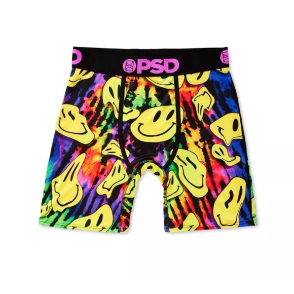 Size Medium - PSD Smiley Face Trip Boxers Underwear Multicolor NEW - Picture 1 of 3